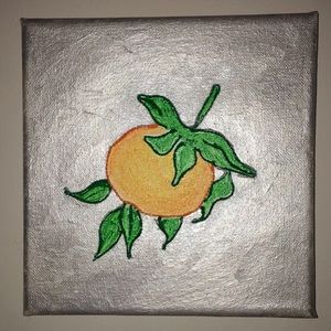 Orange String Painting